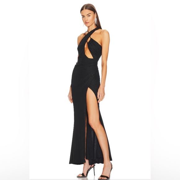 New NWT REVOLVE Doris Gown in Black
Michael Costello sparkle cutout maxi dress - Picture 3 of 9